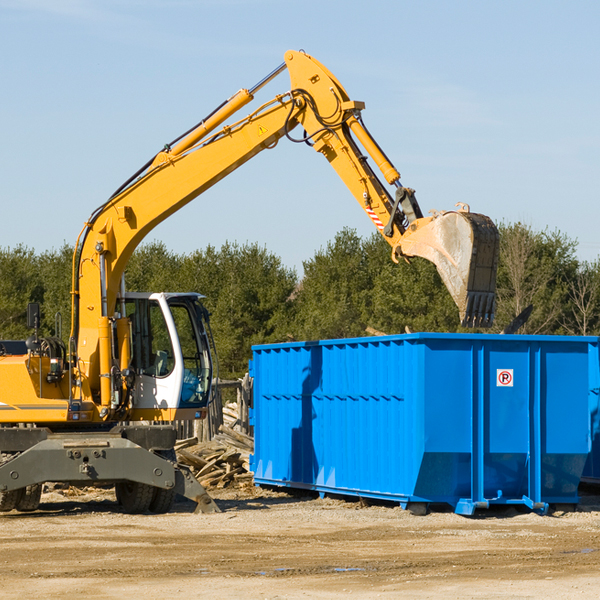 can i rent a residential dumpster for a construction project in McComb OH